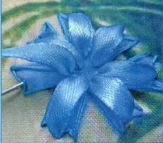 Вышивка лентами: "Васильки и ромашки" Вышивка лентами: "Васильки и ромашки"