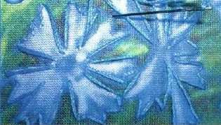 Вышивка лентами: "Васильки и ромашки" Вышивка лентами: "Васильки и ромашки"