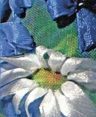 Вышивка лентами: "Васильки и ромашки" Вышивка лентами: "Васильки и ромашки"