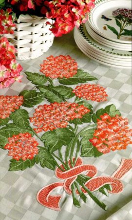 Вышивка гладью: "Дивная гортензия"